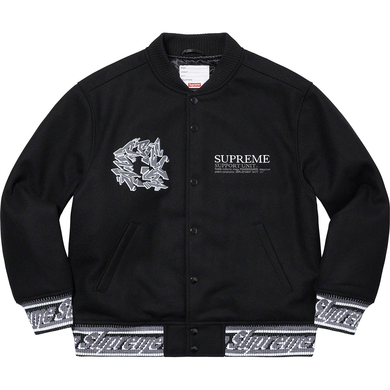 Support Unit Varsity Jacket view 2